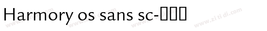 Harmory os sans sc字体转换